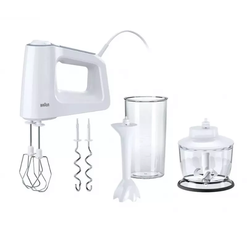 Braun HM 3135 WH rokas mikseris 500 W pelēks, balts