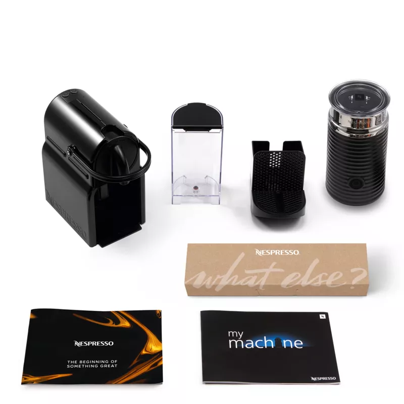 Kapsulu espresso automāts De’Longhi Inissia EN 80.BAE, Nespresso, 0,7 L ūdens tvertne, 19 bāri, melns