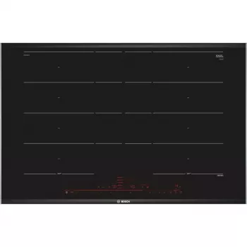 Bosch Serie 8 PXY875DC1E plīts virsma Melna Iebūvējama 81 cm Indukcijas zona 4 zonas