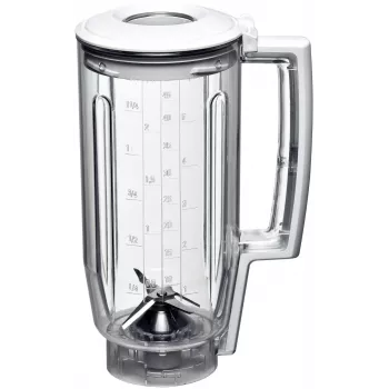 Piederums Bosch mikserim/virtuves kombainam MUZ5MX1 — plastmasas korpuss, caurspīdīgi balts, 1 kg