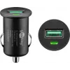 Transportlīdzekļa uzlādes adapteris Goobay 18 W Quick Charge 3.0 melns