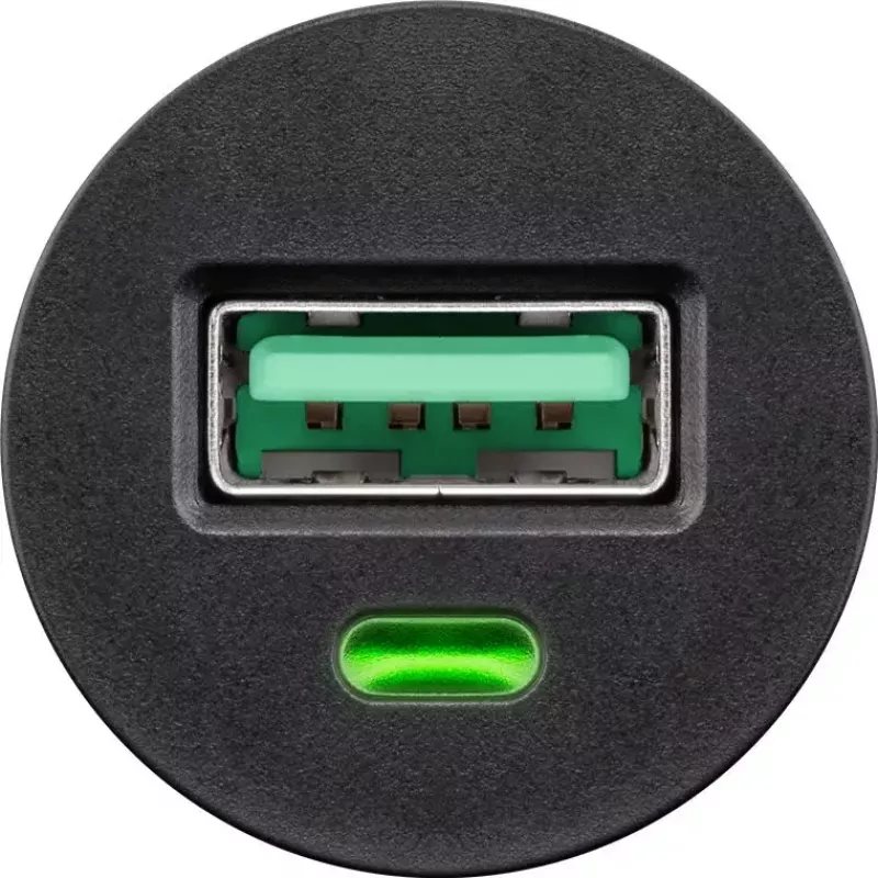 Transportlīdzekļa uzlādes adapteris Goobay 18 W Quick Charge 3.0 melns