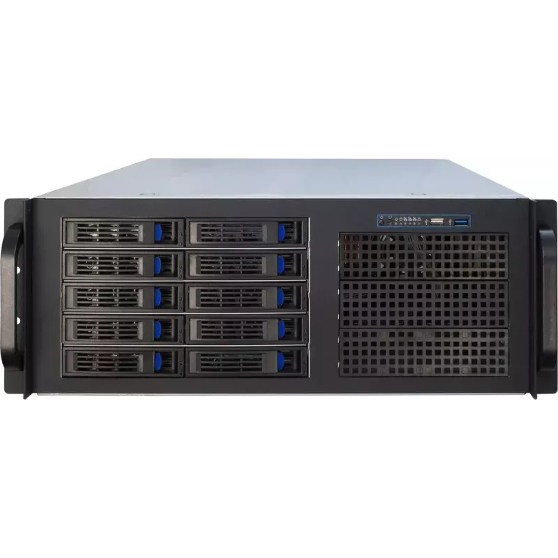 Servera korpuss Inter-Tech IPC 4U-4410 Rack melns