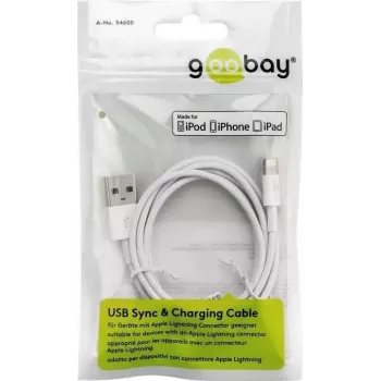 Goobay Lightning USB uzlādes un sinhronizācijas kabelis 2 m Lightning USB A