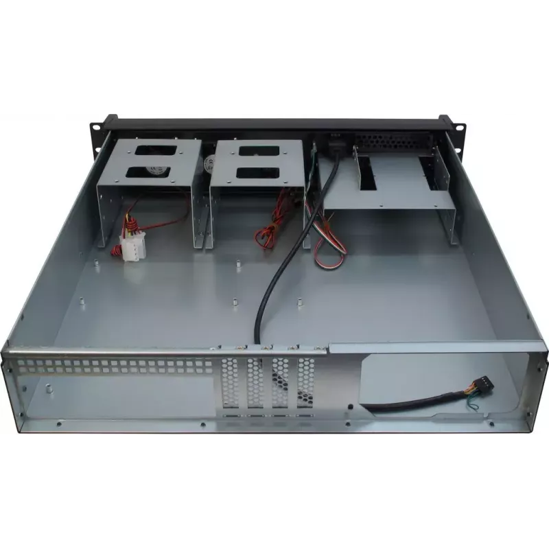 Servera korpuss Inter-Tech 2U-2098-SK Rack Melns