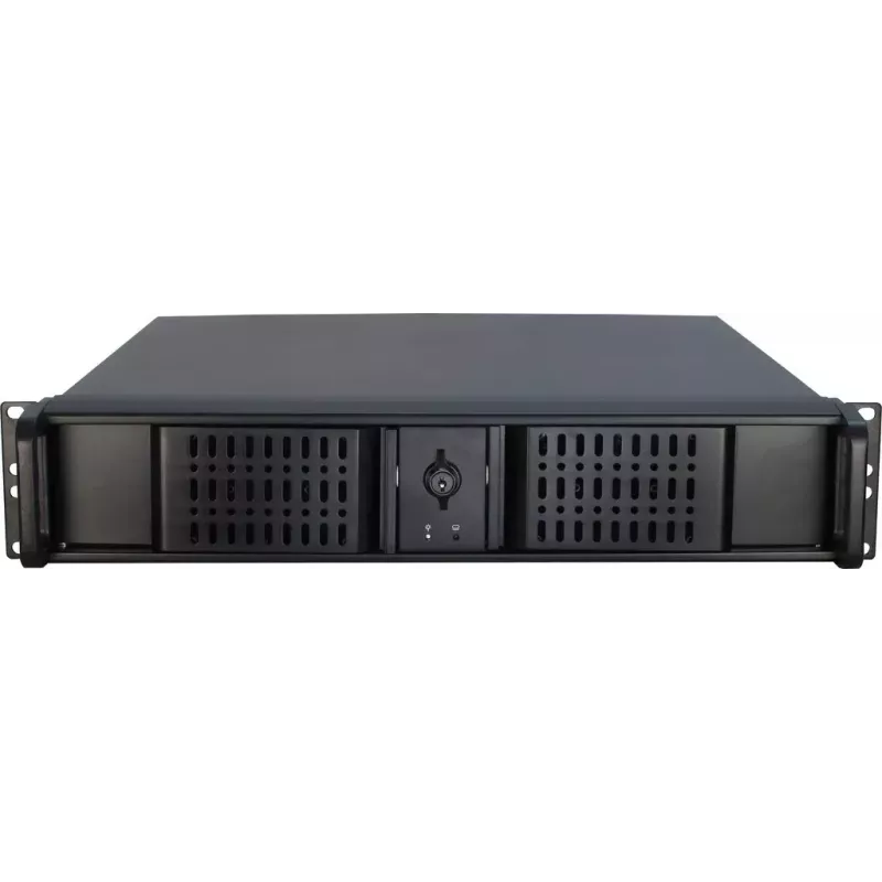 Servera korpuss Inter-Tech 2U-2098-SK Rack Melns