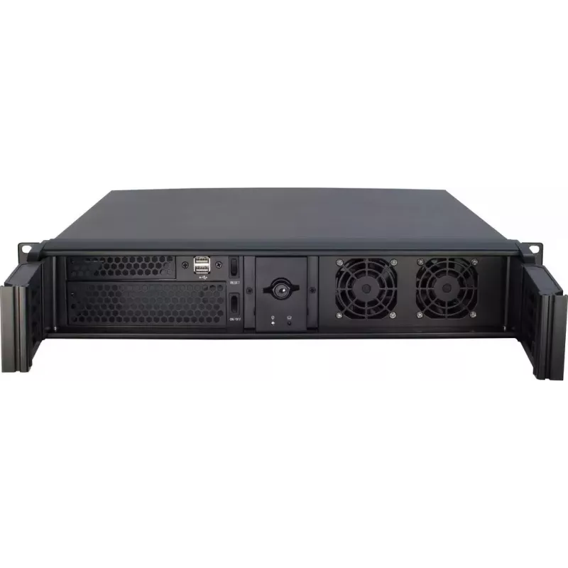 Servera korpuss Inter-Tech 2U-2098-SK Rack Melns
