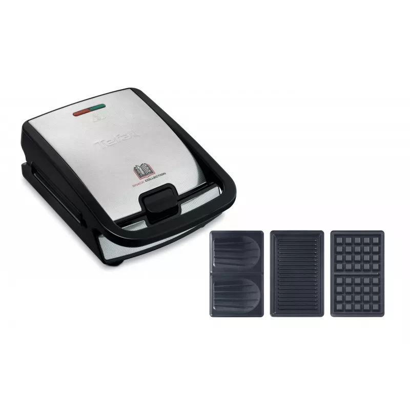 Tefal Snack Collection SW852D sviestmaižu gatavotājs 700 W Melns, Nerūsējošais tērauds