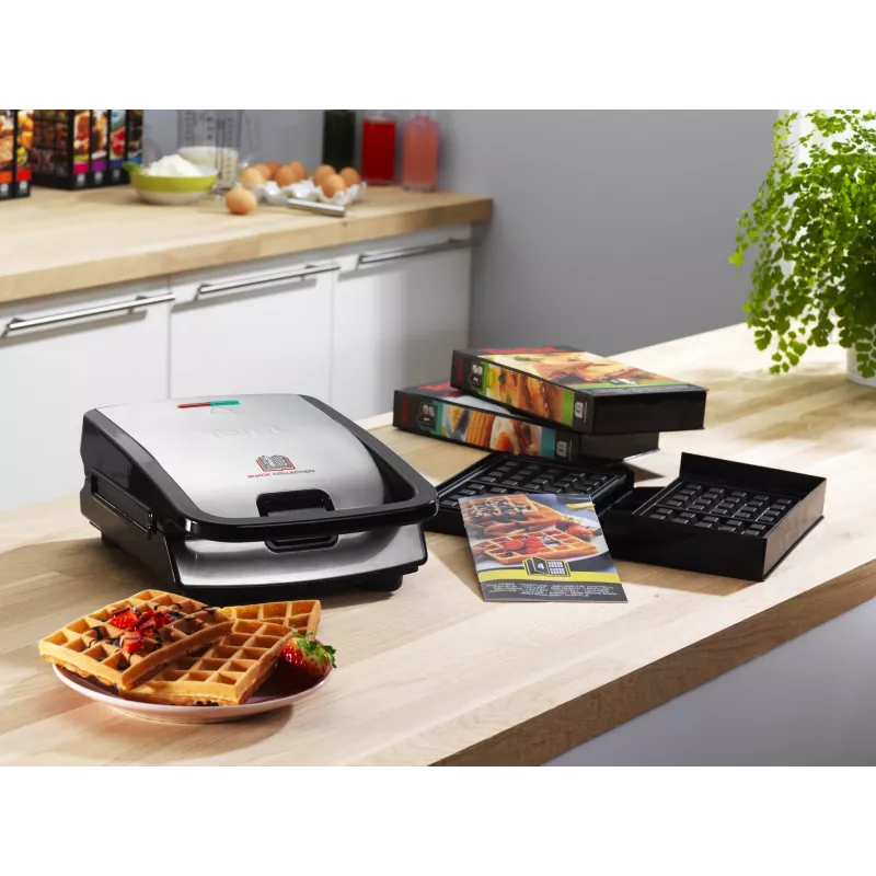Tefal Snack Collection SW852D sviestmaižu gatavotājs 700 W Melns, Nerūsējošais tērauds