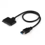 StarTech.com SATA uz USB kabelis ar UASP, melns, 6 Gbit/s, CE, FCC, 0–60 °C, -10–70 °C, 49 mm