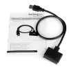 StarTech.com SATA uz USB kabelis ar UASP, melns, 6 Gbit/s, CE, FCC, 0–60 °C, -10–70 °C, 49 mm