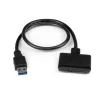 StarTech.com SATA uz USB kabelis ar UASP, melns, 6 Gbit/s, CE, FCC, 0–60 °C, -10–70 °C, 49 mm