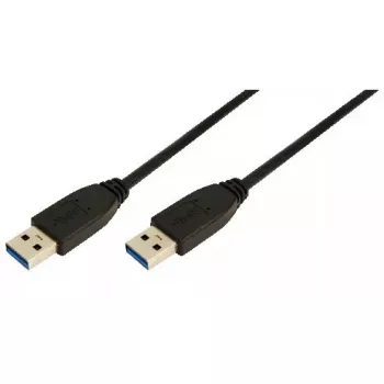 USB Kabelis LogiLink CU0038 USB 3.2 Gen 1 1m Melns