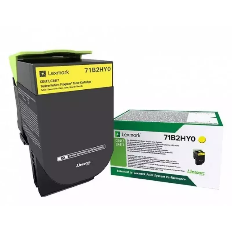 Toneris Lexmark 71B2HY0 3000 lpp. dzeltens