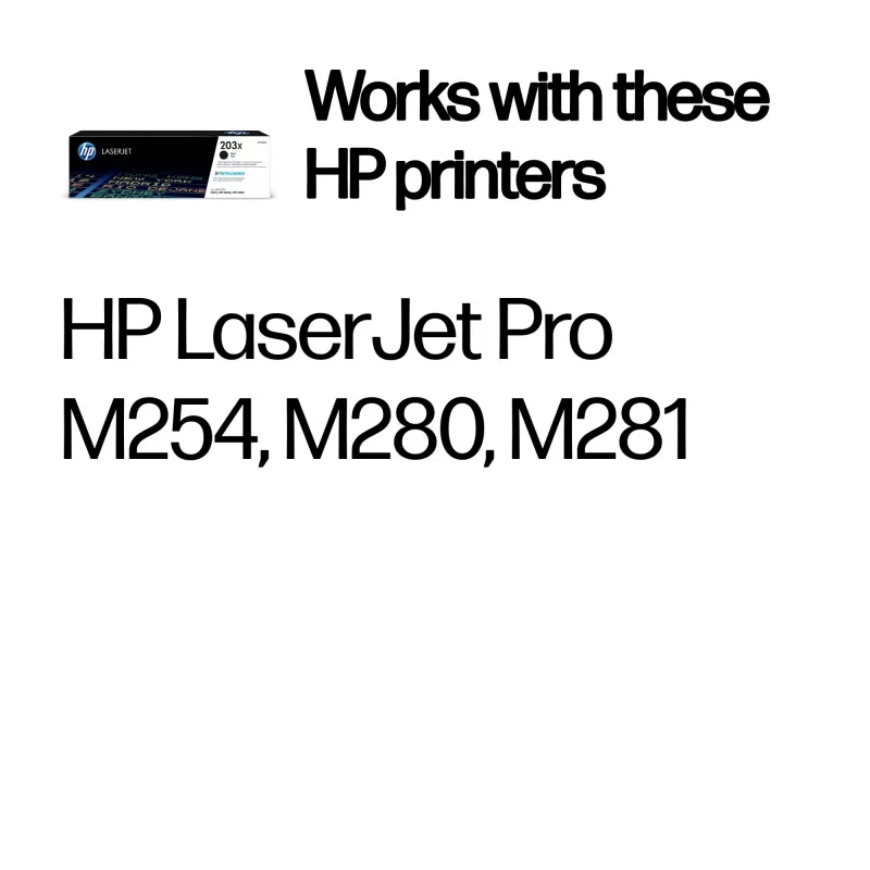 HP 203X augstas ražības melna oriģinālā LaserJet tonera kasetne