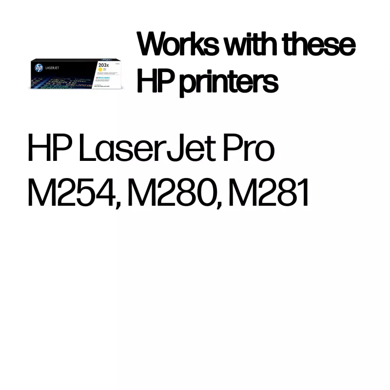HP LaserJet 203X augstas ražības dzeltenā oriģinālā tonera kasetne