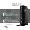 CLUB3D USB3.2 Gen1 Type A vai C Divu Displeju 4K60Hz Dokošanas Stacija DisplayLink® Sertificēta