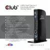 CLUB3D USB3.2 Gen1 Type A vai C Divu Displeju 4K60Hz Dokošanas Stacija DisplayLink® Sertificēta