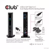 CLUB3D USB3.2 Gen1 Type A vai C Divu Displeju 4K60Hz Dokošanas Stacija DisplayLink® Sertificēta