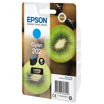 Epson tintes kasetne Viens iepakojums Kivi Ciāna 202 Claria Premium tintes 4.1 ml