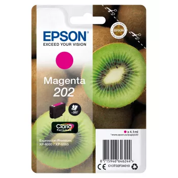 Epson Kiwi Singlepack Magenta 202 Claria Premium tintes kasetne