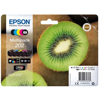 Epson Kiwi Multipack 5 krāsas 202 Claria Premium tinte