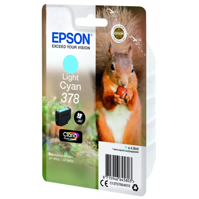 Epson Squirrel Singlepack Gaiši zilā 378 Claria Photo HD tinte