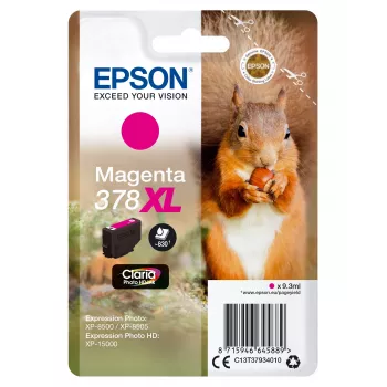 EPSON Singlepack Ciāna 378XL Squirrel Clara Photo HD tintes kasetne