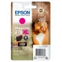 EPSON Singlepack Ciāna 378XL Squirrel Clara Photo HD tintes kasetne