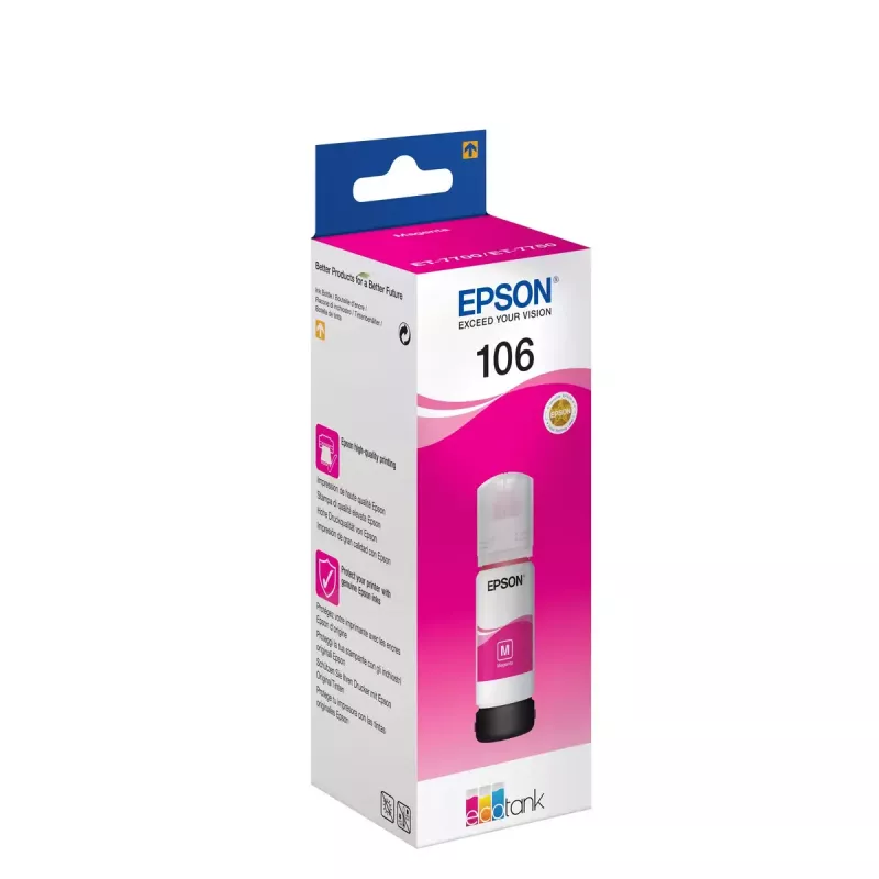 Epson Ecotank 106 fuksīna tintes pudele