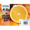 Epson Oranges Multipack 5 krāsas 33XL Claria Premium tinte, augsta (XL) iznese, melna, foto melna, ciāna, fuksīna, dzeltena, pigmenta bāzes tinte, krāsvielas bāzes tinte, 12.2 ml, 8.9 ml