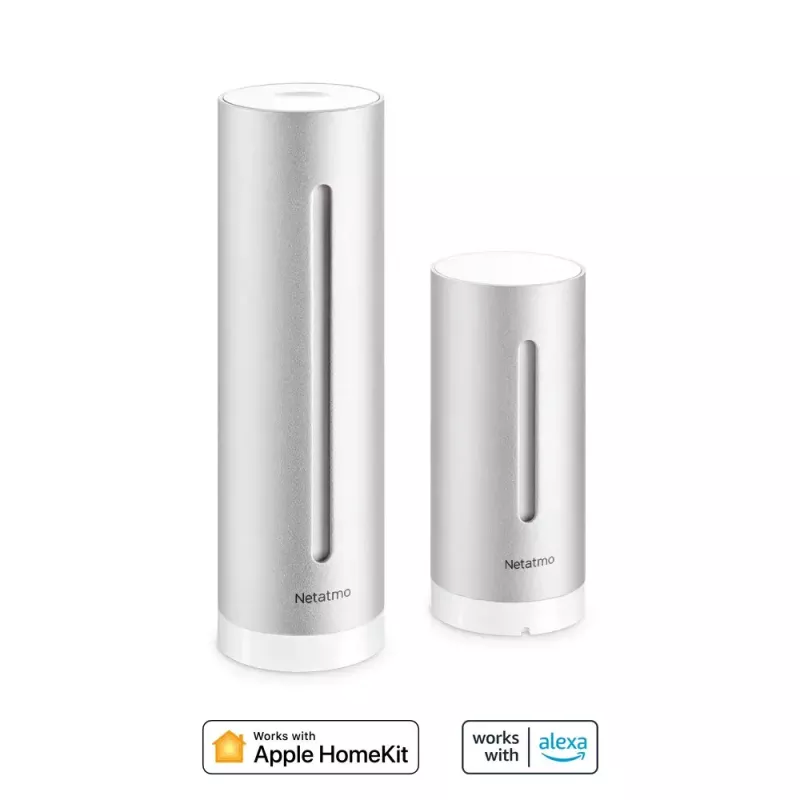 Netatmo NWS01-EC digitālā laika stacija Alumīnijs Akumulators/USB Wi-Fi