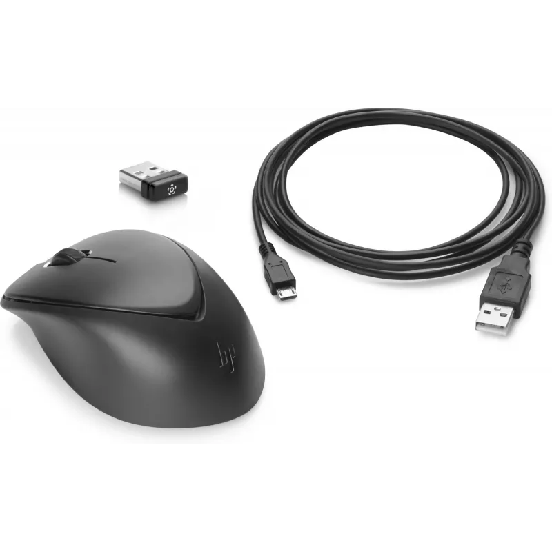 HP bezvadu premium pele, simetriska, lāzera, RF bezvadu, 1200 DPI, melna