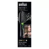 Paddle hairbrush BRAUN BR710 for adults, Melns and zaļa, 175 g