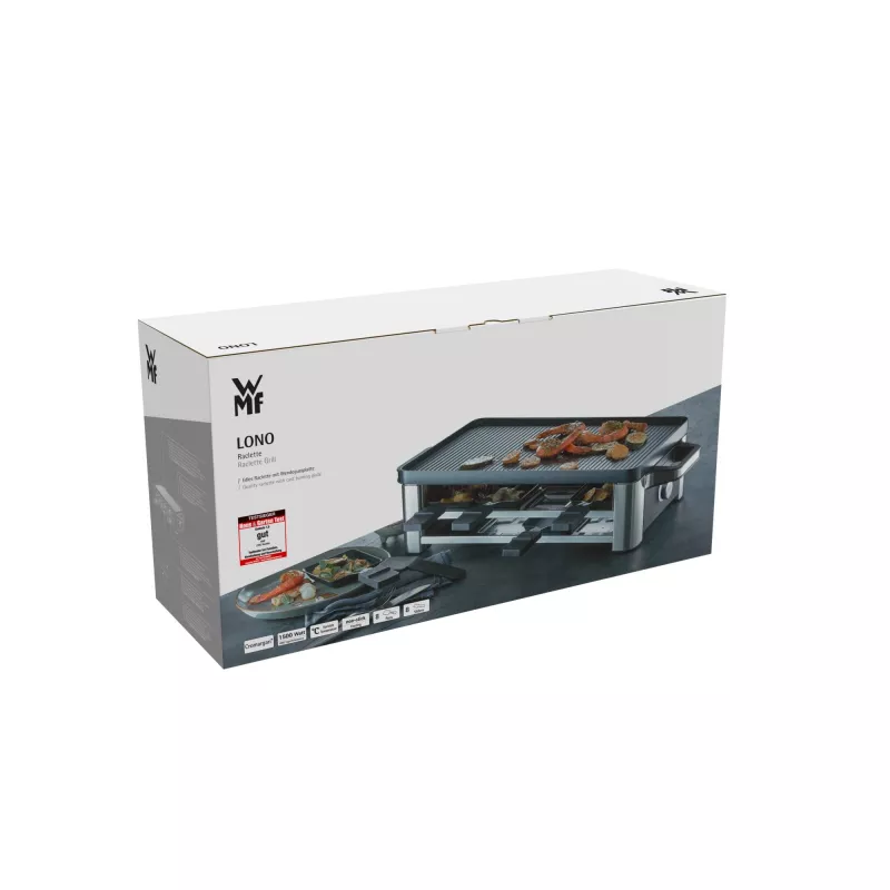 WMF Lono 0415040011 rakletes grils 8 personām 1500 W melns, hromēts
