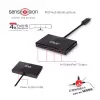 CLUB3D Multi Stream Transport Hub DisplayPort 1.2 četru monitoru USB darbināms centrmezgls