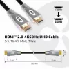 CLUB3D HDMI 2.0 4K60Hz UHD kabelis 5m/16.4ft