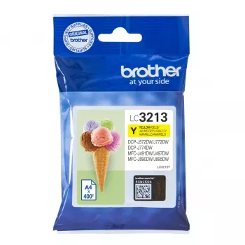 Brother LC3213Y tintes kasetne 1 gab. Oriģināla augstas ražības (XL) dzeltena