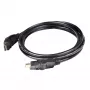 CLUB3D HDMI 2.0 4K60Hz UHD 360° rotējošs kabelis 2m/6.74ft