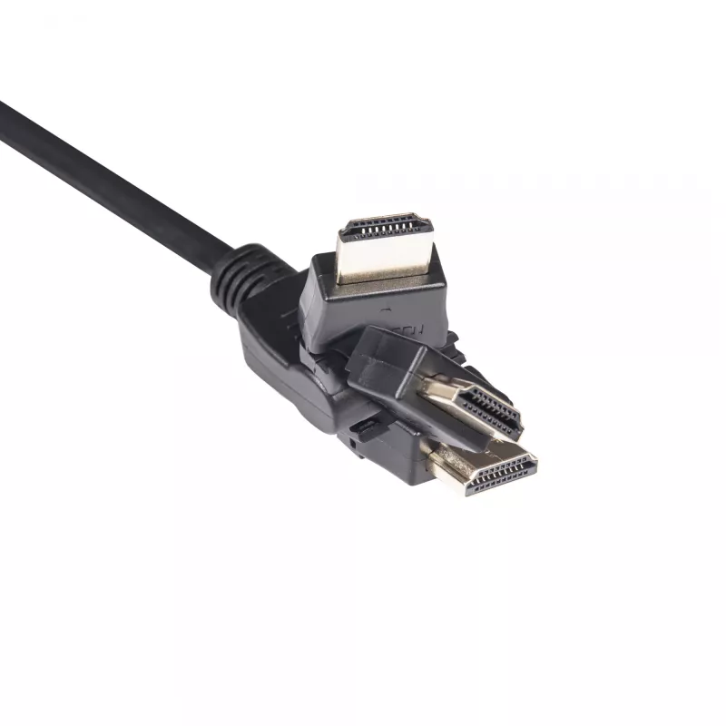 CLUB3D HDMI 2.0 4K60Hz UHD 360° rotējošs kabelis 2m/6.74ft