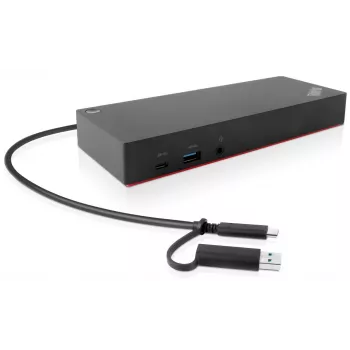 Lenovo 40AF0135EU klēpjdatora dokstacija/portu replikators Vadu Melns