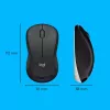 Bezvadu tastatūras un peles komplekts Logitech MK540 Advanced — pilna izmēra QWERTY tastatūra, USB uztvērējs, ASV izkārtojums, ergonomiska pele, melns/balts