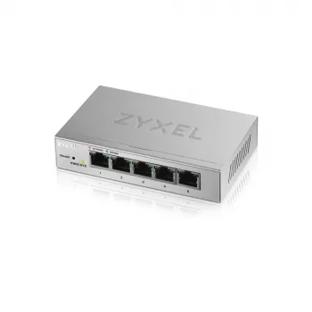 Zyxel GS1200-5 Pārvaldāms Gigabitu Ethernet (10/100/1000) Sudrabs