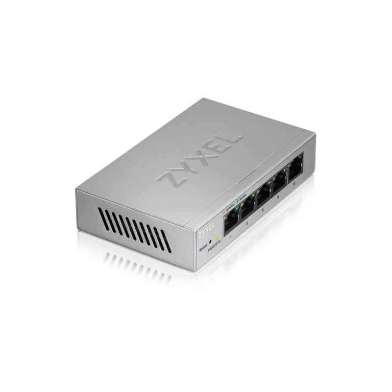 Zyxel GS1200-5 Pārvaldāms Gigabitu Ethernet (10/100/1000) Sudrabs