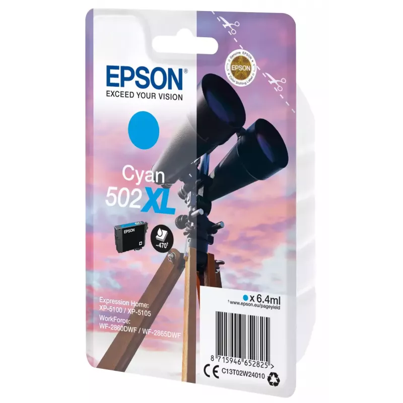Kasetne Epson 502XL Ciāna 470 lappuses