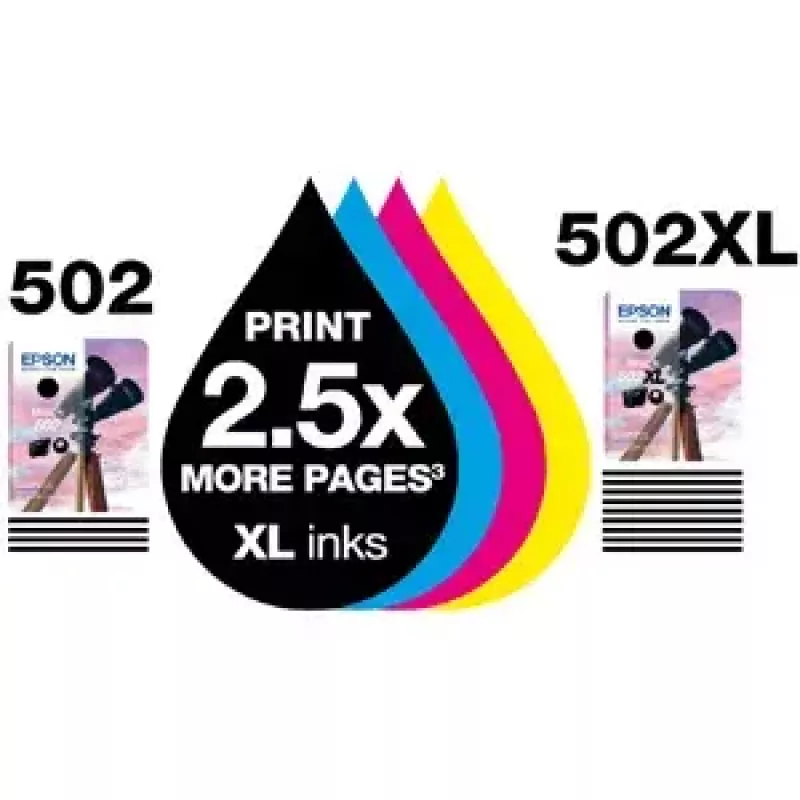 Kasetne Epson 502XL Ciāna 470 lappuses