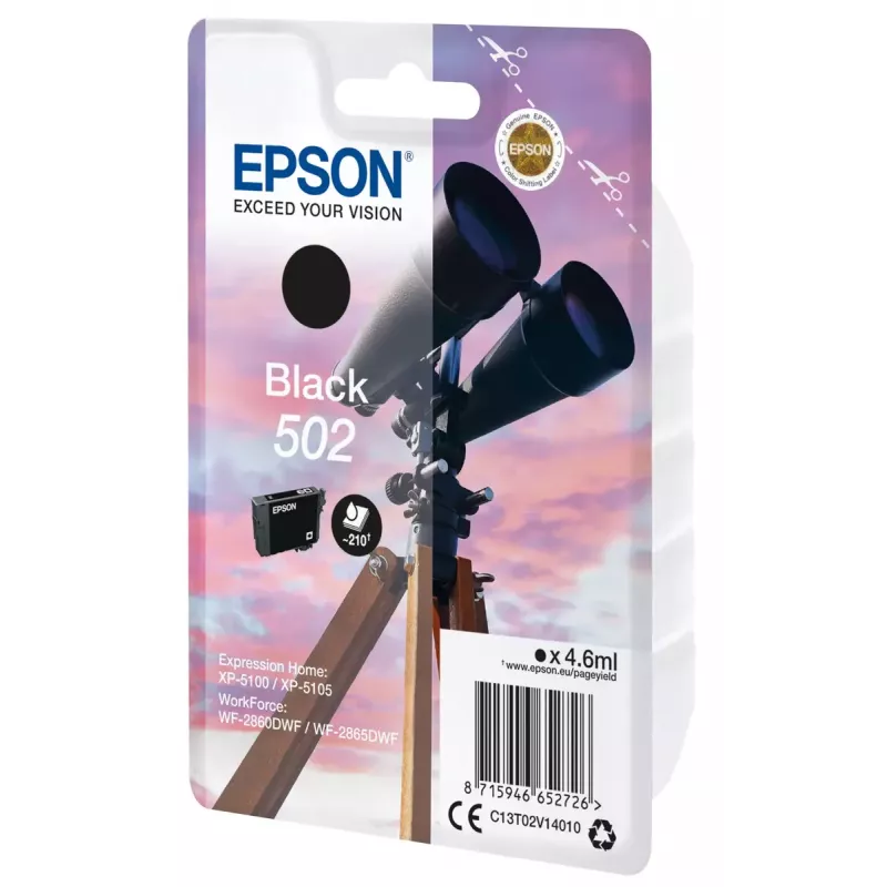Kasetne Epson 502 melna T02V1 C13T02V14010