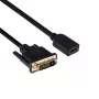 CLUB3D DVI uz HDMI 1.4 kabelis M/F 2m/6.56ft abpusējs