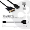 CLUB3D DVI uz HDMI 1.4 kabelis M/F 2m/6.56ft abpusējs