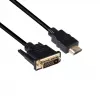 CLUB3D DVI uz HDMI 1.4 kabelis M/M 2m/ 6.56ft divvirzienu